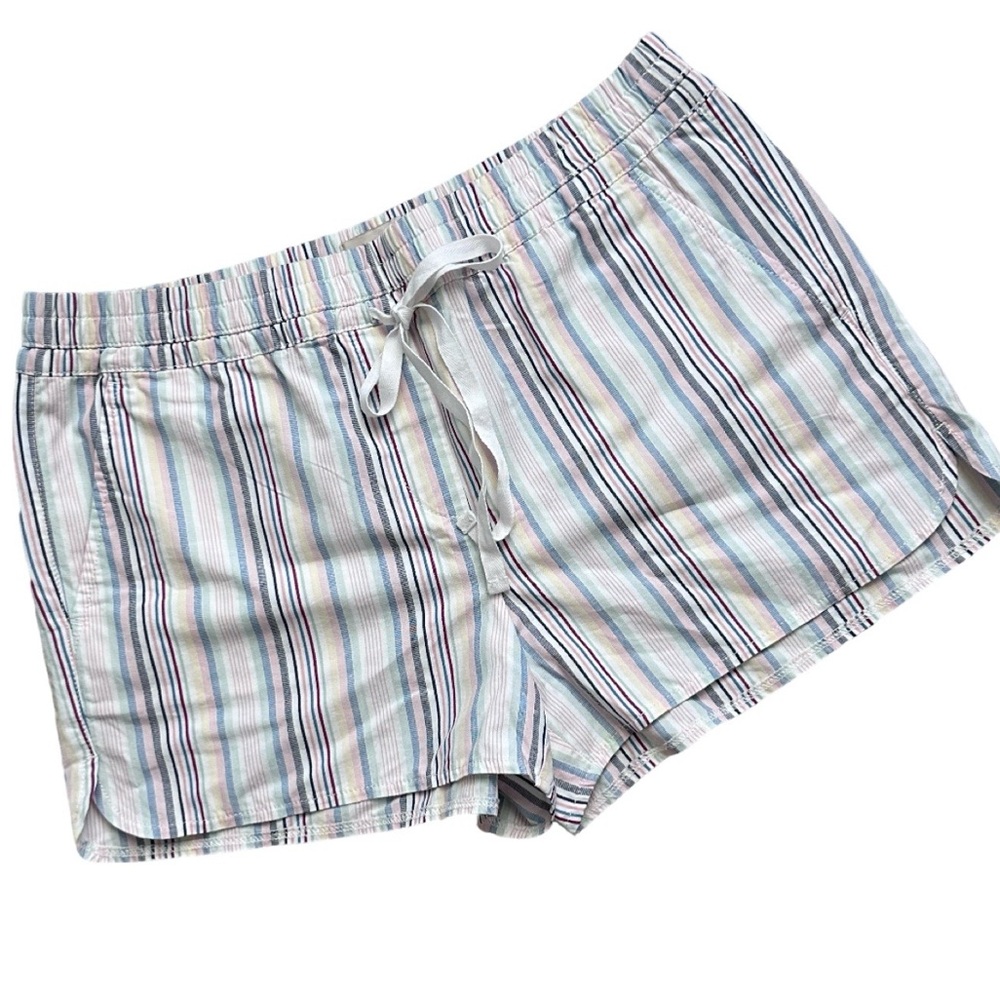 NWT LOFT Striped Cotton Running Shorts Size Medium